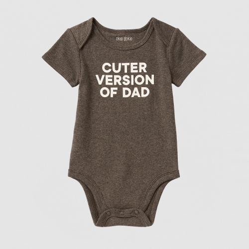 Okie Dokie Baby Unisex Crew Neck Short Sleeve Rib Bodysuit, Color: Heather Gray B65 - JCPenney