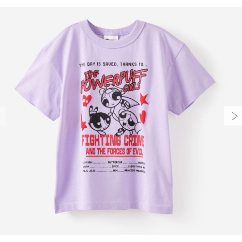 Powerpuff Girls Drop Shoulder Short Sleeve Tee