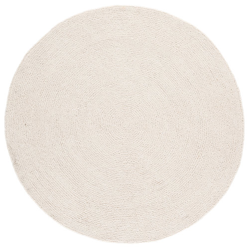 Latitude Run® Novelty Hand Tufted Wool & Cotton Solid Color Rug in Ivory | Wayfair