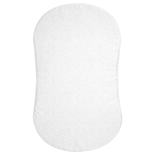 HALO - BassiNest Fitted Sheet 100% Cotton | Pebble - white