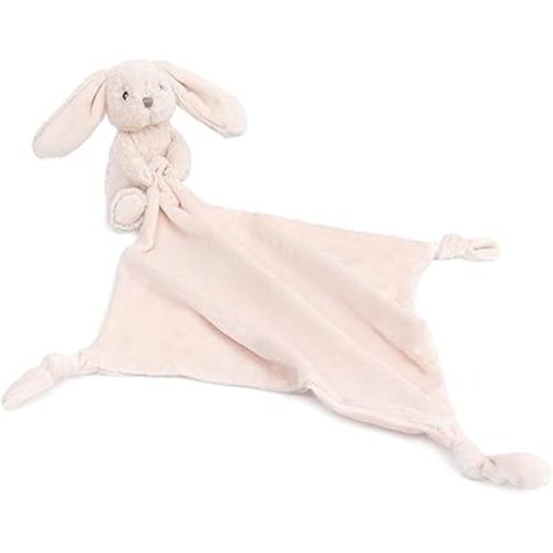 MON AMI Rosie The Bunny Plush Lovey for Babies – 13.5-Inch | Knotted Security Blanket for Newborns | Perfect Newborn Essential for Birthdays & Baby Showers