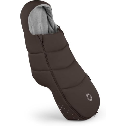 Bugaboo Footmuff - All-Season Stroller Accessory Weatherproof Climate Control Removable and Reflective - Midnight Black
