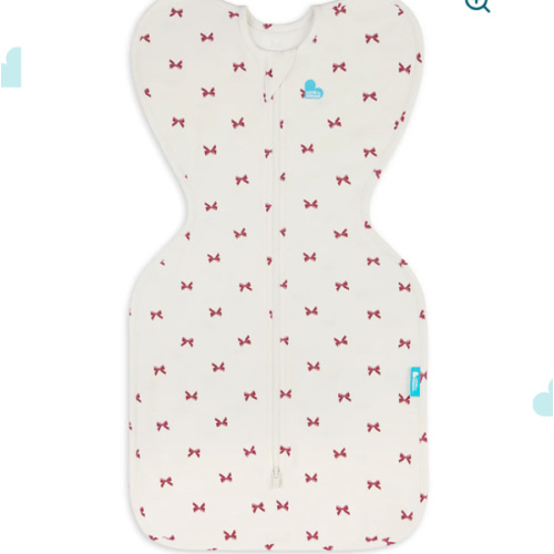 Swaddle Up™ 1.0 TOG Cotton Cream Bows