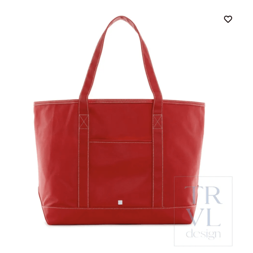 Maxi Tote - Coated Canvas Red
