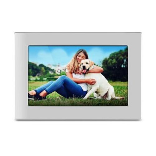 Aluratek 10'' Wifi Touchscreen Digital Photo Frame - Silver: 1280x800 Resolution, USB, MicroSD