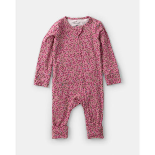 Baby Girl Floral PurelySoft™ 2-Way Zip Sleep & Play Pajamas - Pink