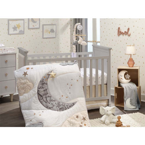 Goodnight Moon 3-Piece Celestial Nursery Baby Crib Bedding Set – Lambs & Ivy