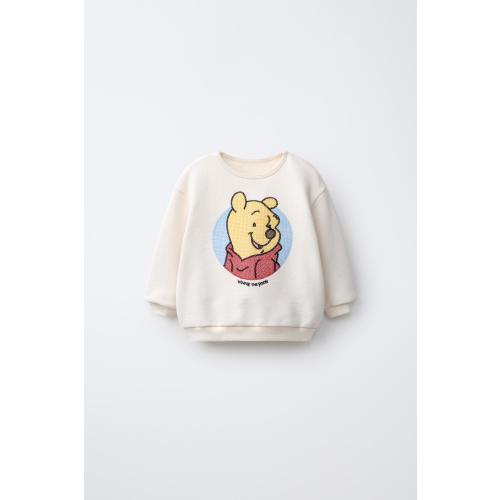 WINNIE THE POOH © DISNEY EMBROIDERED SWEATSHIRT - Light ecru | ZARA United States