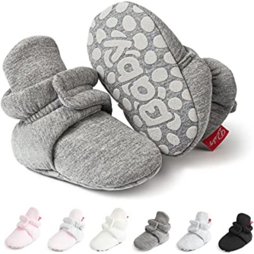 Meckior Newborn Infant Baby Girls Boys Warm Fleece Winter Booties First Walkers Slippers Shoes