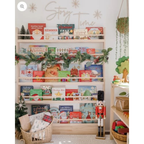 5 Tier Front Facing Bookshelf - SolidWood