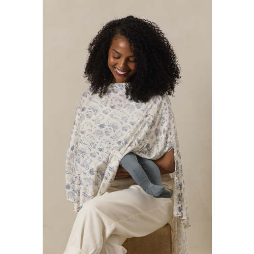 Bleu Toile Nursing Cover