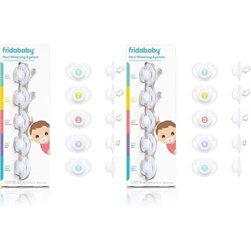 Frida Baby Silicone Paci Weaning System, BPA Free, Latex Free (Pack of 2)