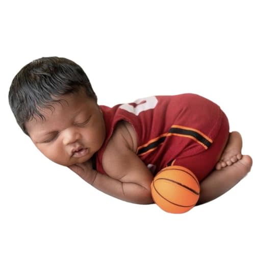 Newborn Photography Props Boy Girl Basketball Outfits Hat Pants | Baby Photoshoot Basketball Hat Pants, Infants Photo Costume,Newborn Photography Outfits Boy,Newborn Picture Outfit