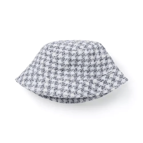 Girl Merchant Marine Houndstooth Houndstooth Tweed Bucket Hat by Janie and Jack