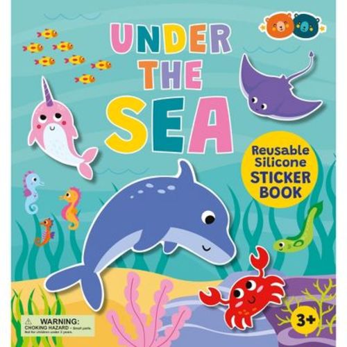 Buddy & Barney: Reusable Silicone Sticker Book - Under The Sea, Kids 3+