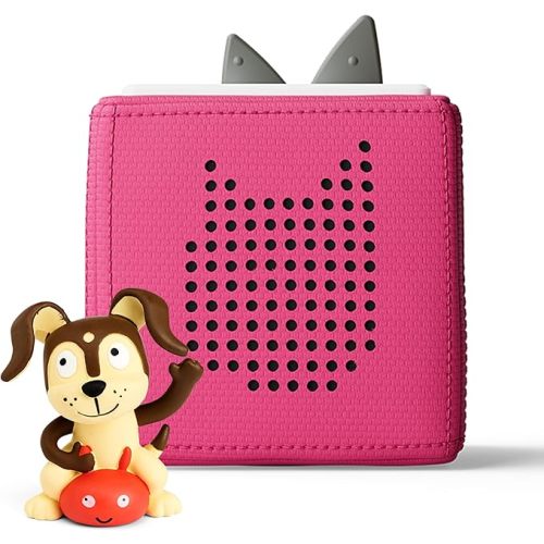 Toniebox 1 Audio Player Starter Set with Playtime Puppy - Listen, Learn, and Play with One Huggable Little Box - Pink