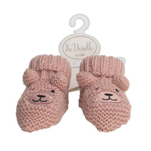 So Dorable Bear Knit Booties, Bear Knit Booties - Walmart.ca