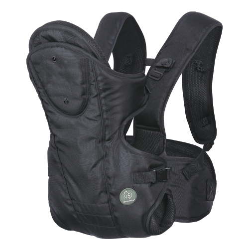 Dreambaby® Manhattan Adjustable 3 in 1 Position Baby Carrier - IHDI Approved Hip Healthy - Newborns Toddlers up to 33lbs - Fits for Most Adult Sizes - Black - Model L296