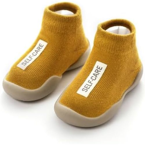 Tiny Explorings Sock Shoes, Tiny Explorers Baby Boy Girl Non-Skid Indoor Infant Walking Shoes Infant Slippers Boys & Girls Non-Slip Sneakers