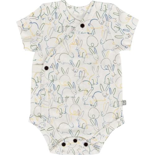 Organic Cotton Short Bodysuit | Bunnies