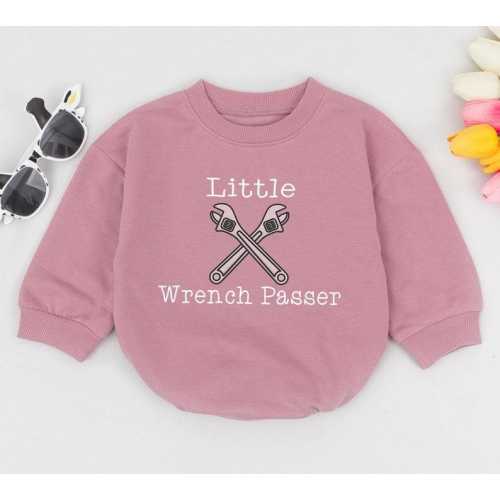 Little Wrench Passer Baby Romper, Mechanic Baby Gift, Daddy&#39;s Mechanic Baby Clothes, Check Engine Baby Bodysuit, Racing Baby Outfit