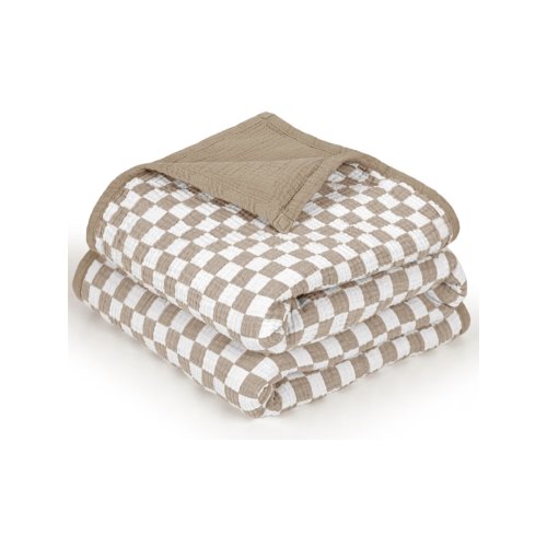 lulumoon Muslin Baby Blankets Neutral: Cotton Toddler Blanket for Daycare