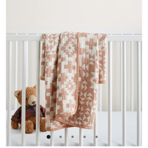 BLUE RIDGE ORGANIC COTTON BABY BLANKET
