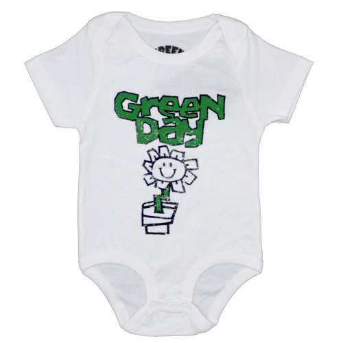 Green Day Flower Pot Kids Baby Grow Bodysuit 428134 | Rockabilia Merch Store