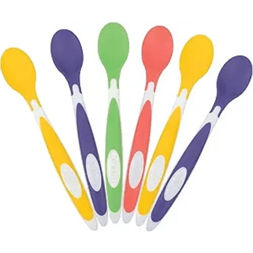 Dr. Brown's Soft-Tip Toddler Feeding Spoons, 6 Pack, Multi