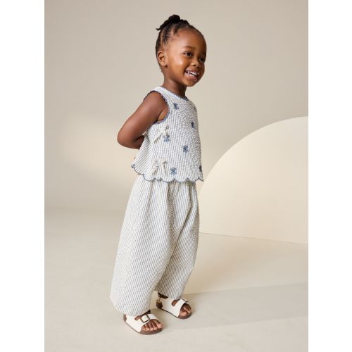 Blue Stripe Blouse and Trousers set (3mths-7yrs)