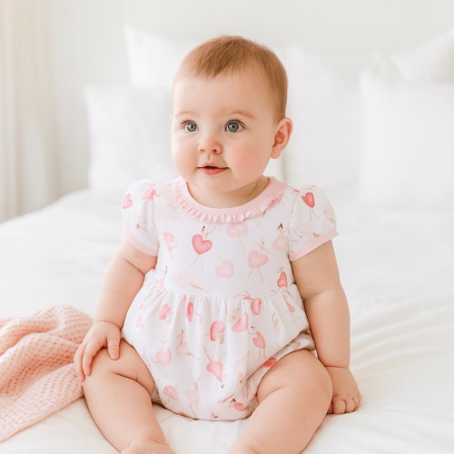 Dancing Hearts Short Sleeve Bubble