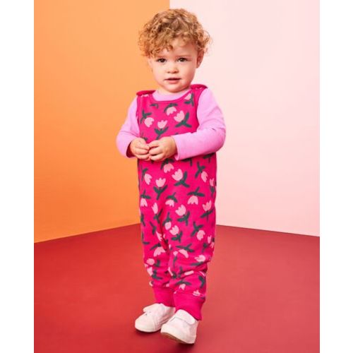 Baby French Terry Tee & Overalls Set