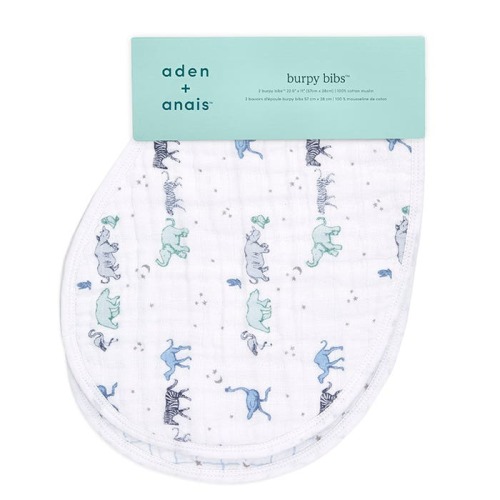 boutique cotton muslin burpy bibs 2 pack