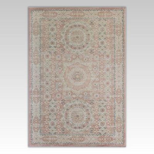 Rugs America Harper Pink Transitional Vintage Area Rug