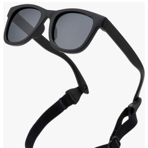 COASION Bendable Flexible Polarized Newborn Baby Sunglasses with Strap for Infant Boys Girls Age 0-24 Months CA8042