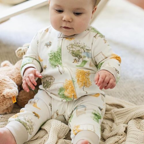 Burt's Bees Baby baby-girls Sleep and Play Pjs, 100% Organic Cotton One-piece Zip Front Romper Jumpsuit Pajamas