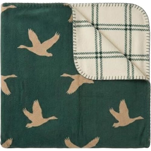 Eddie Bauer - Soft Reversible Throw Blanket for Bed & Couch, 60 x 70