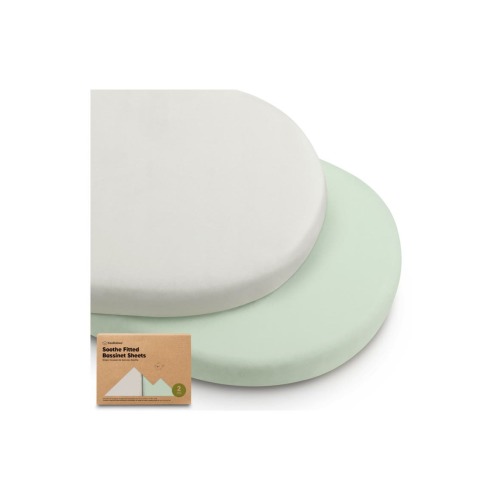 2-Pack Soothe Fitted Bassinet Sheets