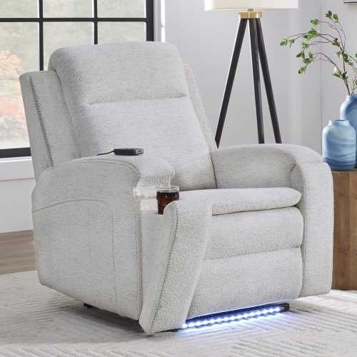 Parker House - Armstrong - Clearwater Sand Power Recliner with Heat Massage and Auto-Glide - Clearwater Sand - MARM-812P5-CWSN