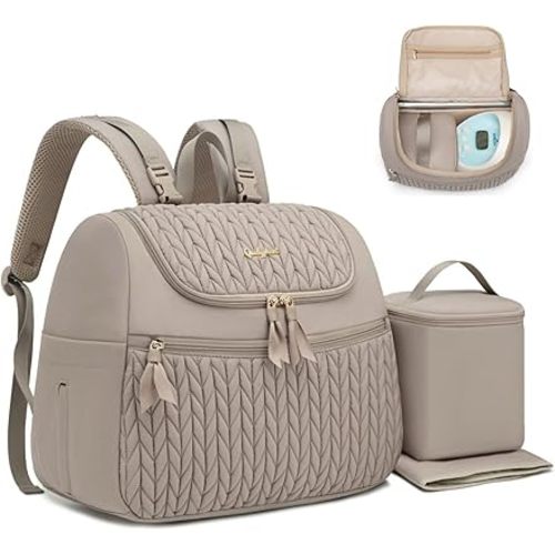 Small Breast Pump Backpack for Spectra S1 S2 Medela with Cooler Bag, Small Diaper Bag Tote