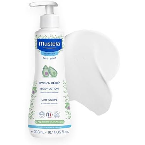 Mustela Hydra Bebe Body Lotion - Daily Moisturizing Baby Lotion with Natural Avocado, Jojoba & Sunflower Oil – Various Sizes