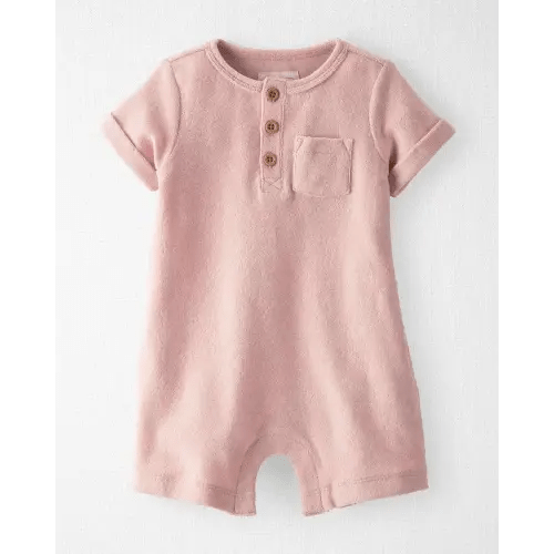 Baby Organic Terrycloth Romper - 12M - Rose