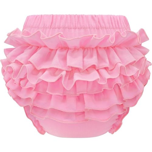 Olreco Baby Bloomers Diaper Covers for Girls Ruffle Bloomers for Toddler Girls Diaper Cover Baby Girl Shorts Infant Underwear