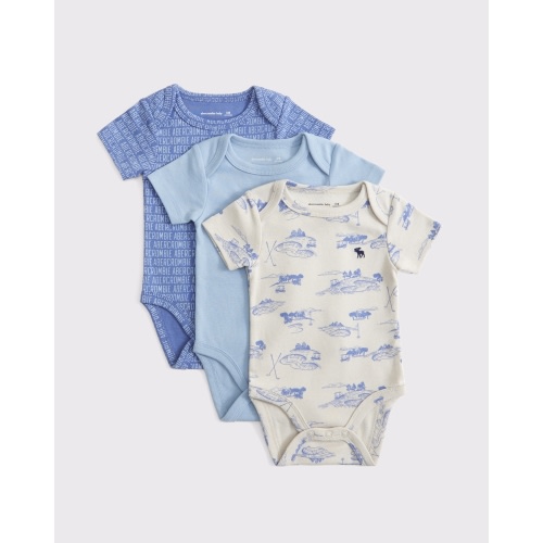 3-pack baby essential icon bodysuits