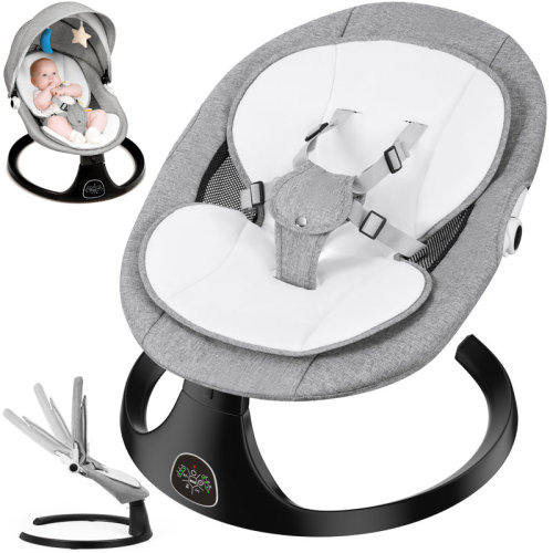 Zoomie Kids Electric Baby Swing For Infants Portable Baby Bouncer Rocker With 5 Speeds, 10 Lullabies Music Remote Control Indoor & Outdoor Use | Wayfair