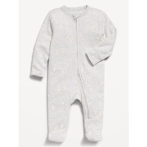 2-Way-Zip Sleep & Play Footed One-Piece for Baby - 0-3 Months - Gray Ghost - Extra 30% Off with Code: EXTRA