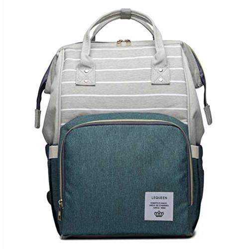 Diaper Bag Backpack Waterproof Multi-Function Diaper Bag for Baby Care Travel Essentials Baby Bag for Mom Large Capacity Green
