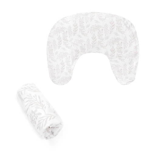 Boppy New Nursing Pillow Cover, Beige Foliage