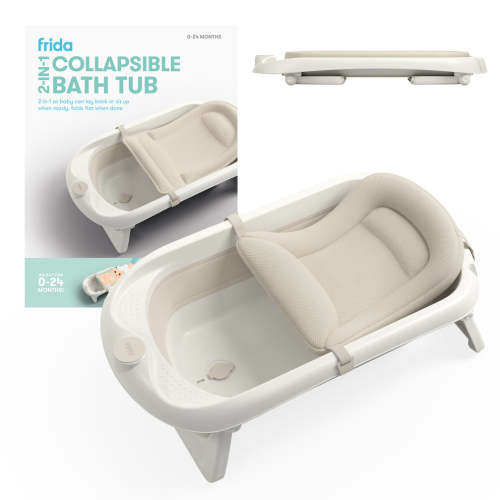 2-in-1 Collapsible Baby Bath Tub – Frida | The fuss stops here.