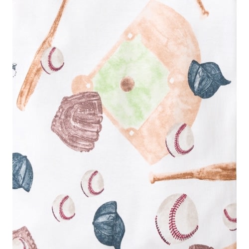 Baseball Organic Cotton Baby Pajamas - 6-9 Months